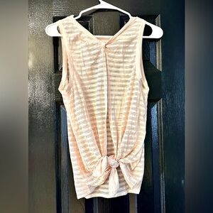 Lululemon Meet Halfway Tank Striped Light Pink Size 6 DISCONTINUED